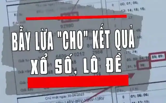 Cảnh báo lừa đảo cho số đánh lô đề | VTV.VN